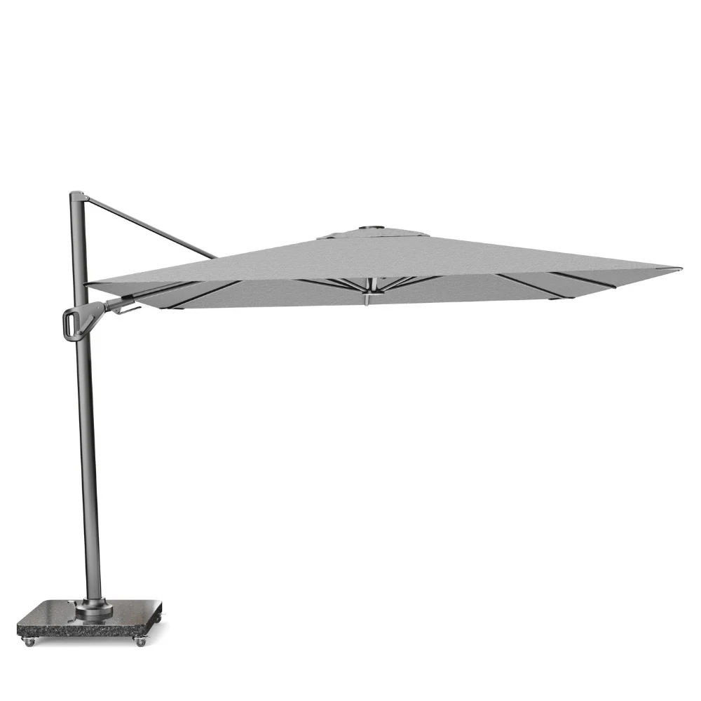 Nexus T² zweefparasol - premium doek | 300x300 met Monza parasolvoet 90kg | Manhattan