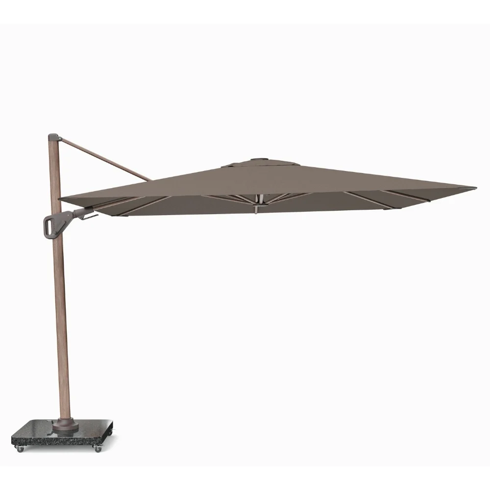 Nexus T² zweefparasol - premium doek | 300x300 met Monza parasolvoet 90kg | Havana/Mocha