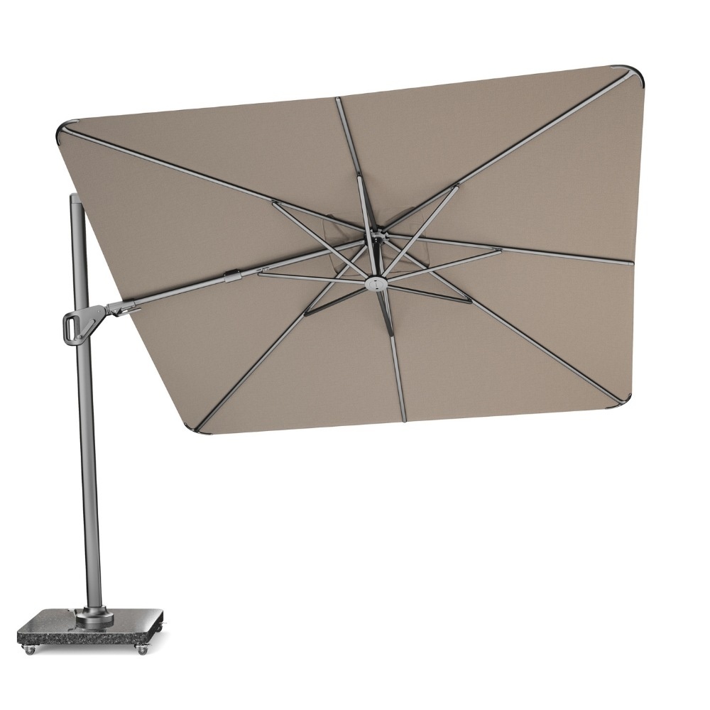 Nexus T² zweefparasol - premium doek | 300x300 met Monza parasolvoet 90kg | Havana