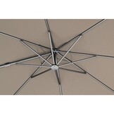 Nexus T² zweefparasol - premium doek | 300x300 met Monza parasolvoet 90kg | Havana