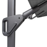 Nexus T² zweefparasol - premium doek | 300x300 met Monza parasolvoet 90kg | Havana