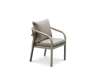 Calgary tuinstoel beige | touw + aluminium | beige