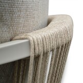 Calgary tuinstoel beige | touw + aluminium | beige