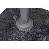 Nexus T² zweefparasol - premium doek | 300x300 met Monza parasolvoet 90kg | Faded Black