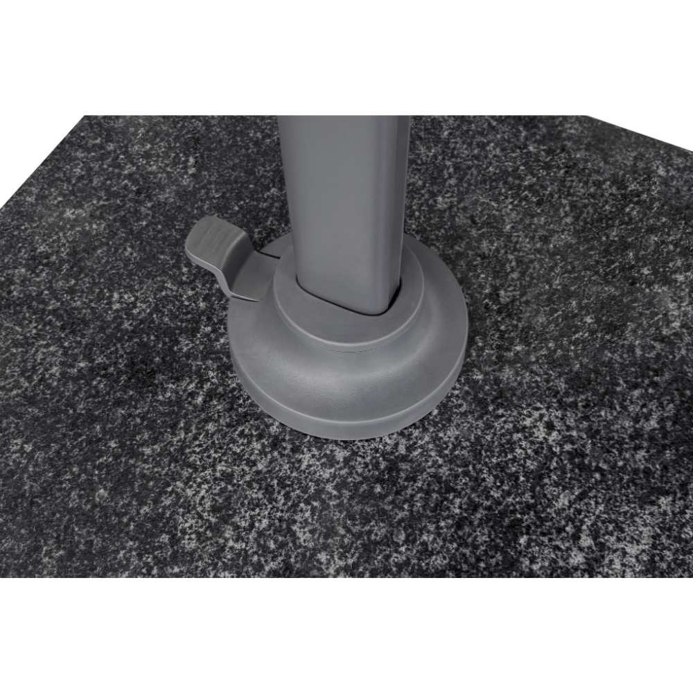 Nexus T² zweefparasol - premium doek | 300x300 met Monza parasolvoet 90kg | Faded Black