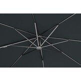 Nexus T² zweefparasol - premium doek | 300x300 met Monza parasolvoet 90kg | Faded Black