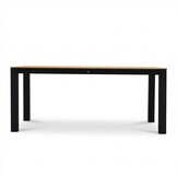 Manhattan dining tuintafel 4 personen | polywood + aluminium | Natural Wood/antraciet | 180cm