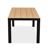 Manhattan dining tuintafel 4 personen | polywood + aluminium | Natural Wood/antraciet | 180cm