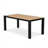 Manhattan dining tuintafel 4 personen | polywood + aluminium | Natural Wood/antraciet | 180cm