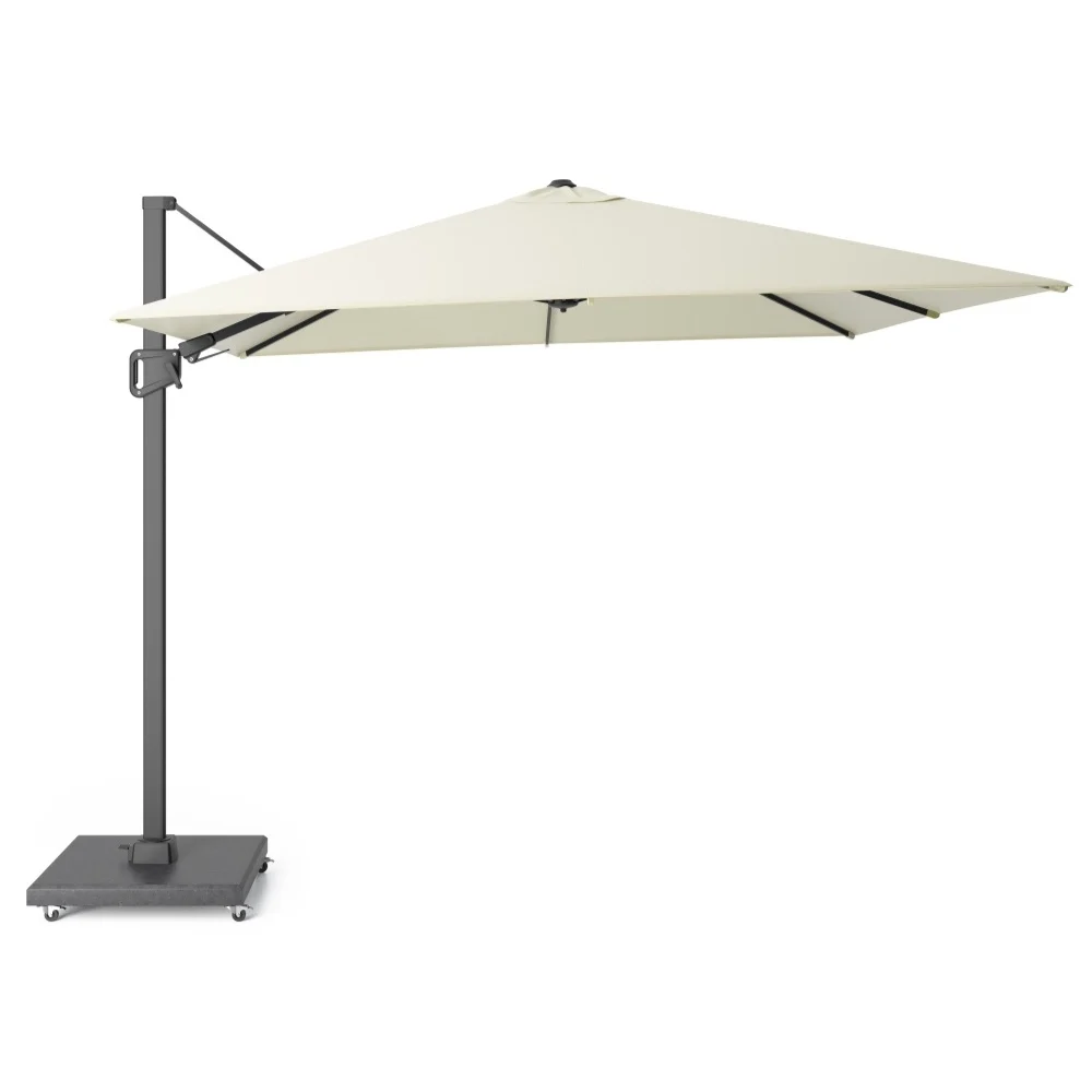 Milano T² zweefparasol | 300x300cm met Monza parasolvoet 90kg | ecru