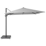 Milano T² zweefparasol | 300x300cm met Monza parasolvoet 90kg | Light Grey