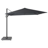 Milano T² zweefparasol | 300x300cm met Monza parasolvoet 90kg | antraciet