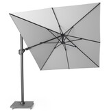 Challenger T² zweefparasol | 350x260cm met Monza parasolvoet 90kg | Light Grey