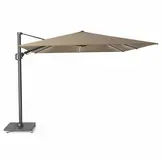 Challenger T² zweefparasol | 300x300cm met Monza parasolvoet 90kg | taupe