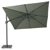 Challenger T² zweefparasol | 300x300cm met Monza parasolvoet 90kg | olijfgroen
