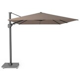 Challenger T² zweefparasol - premium doek | 350x260cm met Monza parasolvoet 90kg | Havana