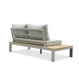 Barcelona hoek loungeset beige 5 personen | aluminium + polywood | beige | 4-delig - 270x270cm