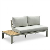 Barcelona hoek loungeset beige 5 personen | aluminium + polywood | beige | 4-delig - 270x270cm