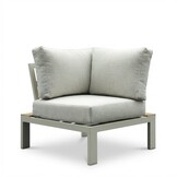 Barcelona hoek loungeset beige 5 personen | aluminium + polywood | beige | 4-delig - 270x270cm