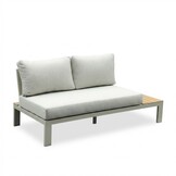 Barcelona hoek loungeset beige 5 personen | aluminium + polywood | beige | 4-delig - 270x270cm