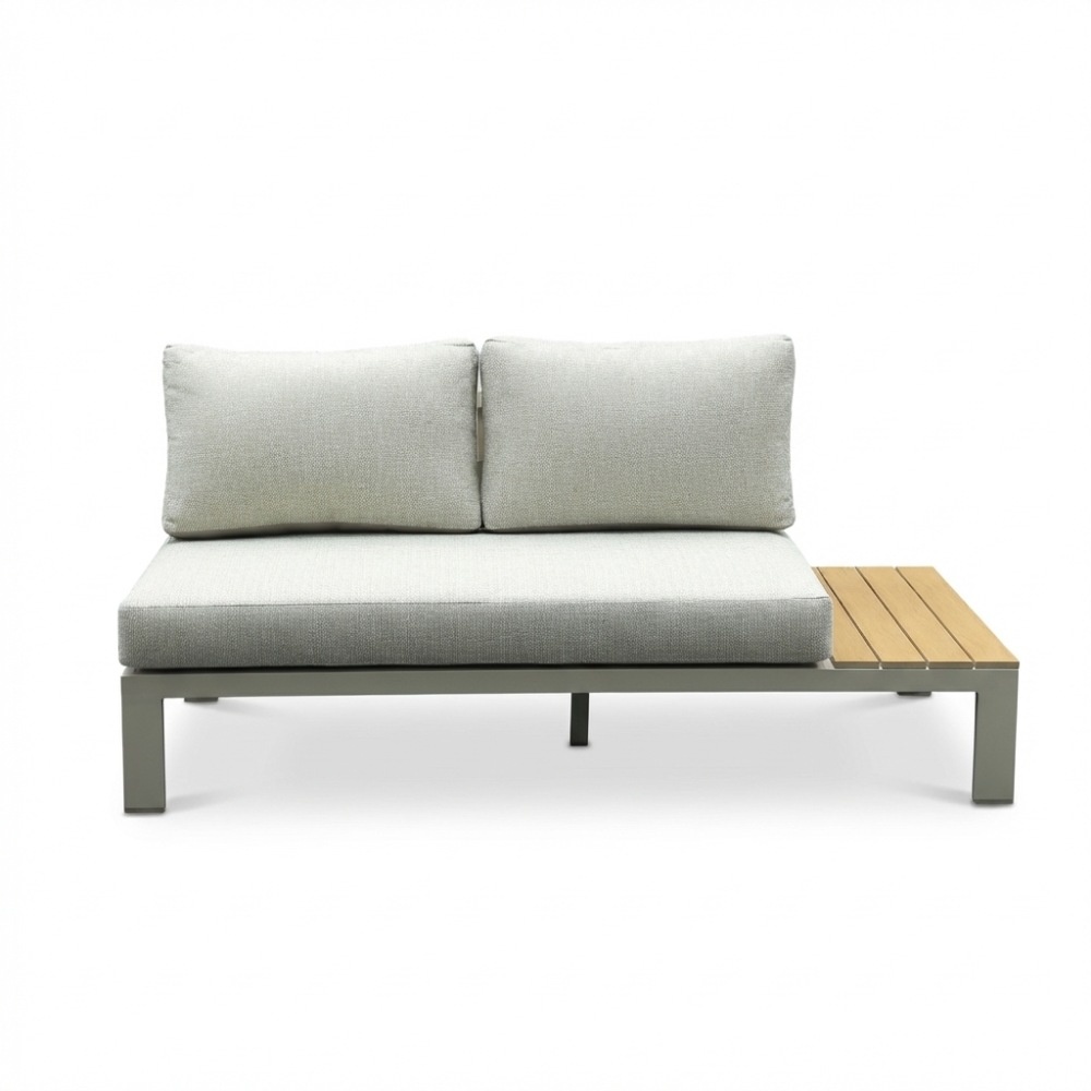 Barcelona hoek loungeset beige 5 personen | aluminium + polywood | beige | 4-delig - 270x270cm