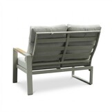 Manhattan dining loungeset - verstelbaar 6 personen | aluminium + polywood | beige | 5-delig - 273x213cm