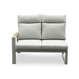 Manhattan dining loungeset - verstelbaar 6 personen | aluminium + polywood | beige | 5-delig - 273x213cm