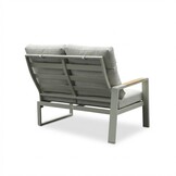 Manhattan dining loungeset - verstelbaar 6 personen | aluminium + polywood | beige | 5-delig - 273x213cm