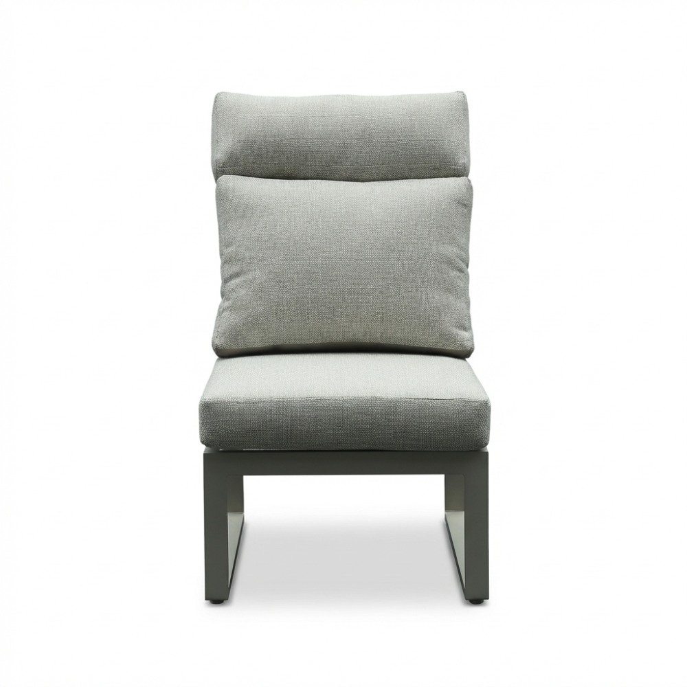 Manhattan dining loungeset - verstelbaar 6 personen | aluminium + polywood | beige | 5-delig - 273x213cm