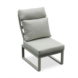 Manhattan dining loungeset - verstelbaar 6 personen | aluminium + polywood | beige | 5-delig - 273x213cm