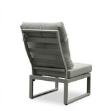 Manhattan dining loungeset - verstelbaar 6 personen | aluminium + polywood | beige | 5-delig - 273x213cm