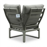 Manhattan dining loungeset - verstelbaar 6 personen | aluminium + polywood | beige | 5-delig - 273x213cm