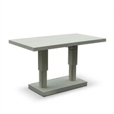 Manhattan dining loungeset - verstelbaar 6 personen | aluminium + polywood | beige | 5-delig - 273x213cm