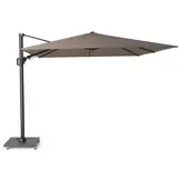 Challenger T² zweefparasol - premium doek | 300x300cm met Monza parasolvoet 90kg | Havana
