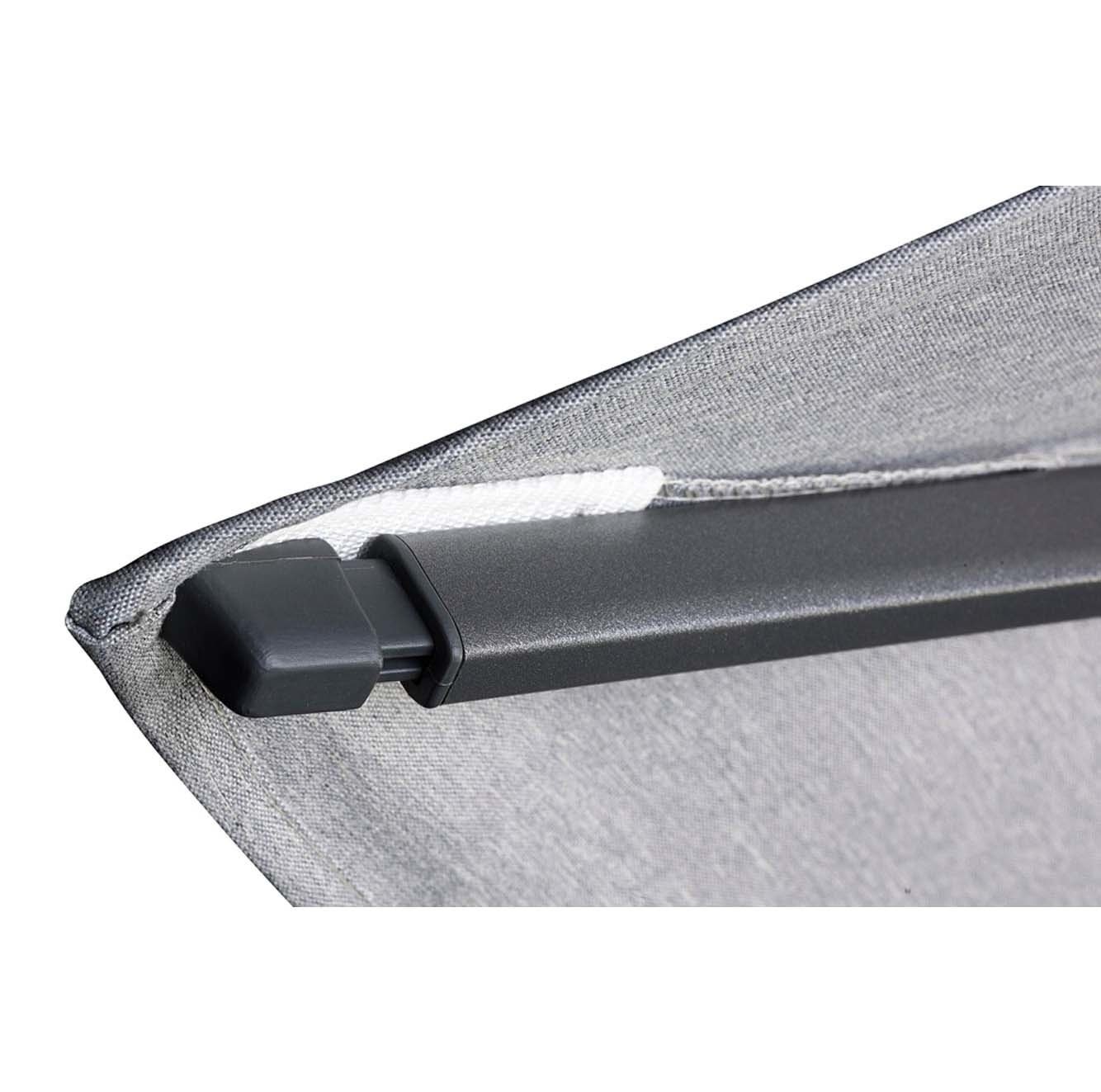 Challenger T² zweefparasol - premium doek | 260x350cm met Monza parasolvoet 90kg | Manhattan