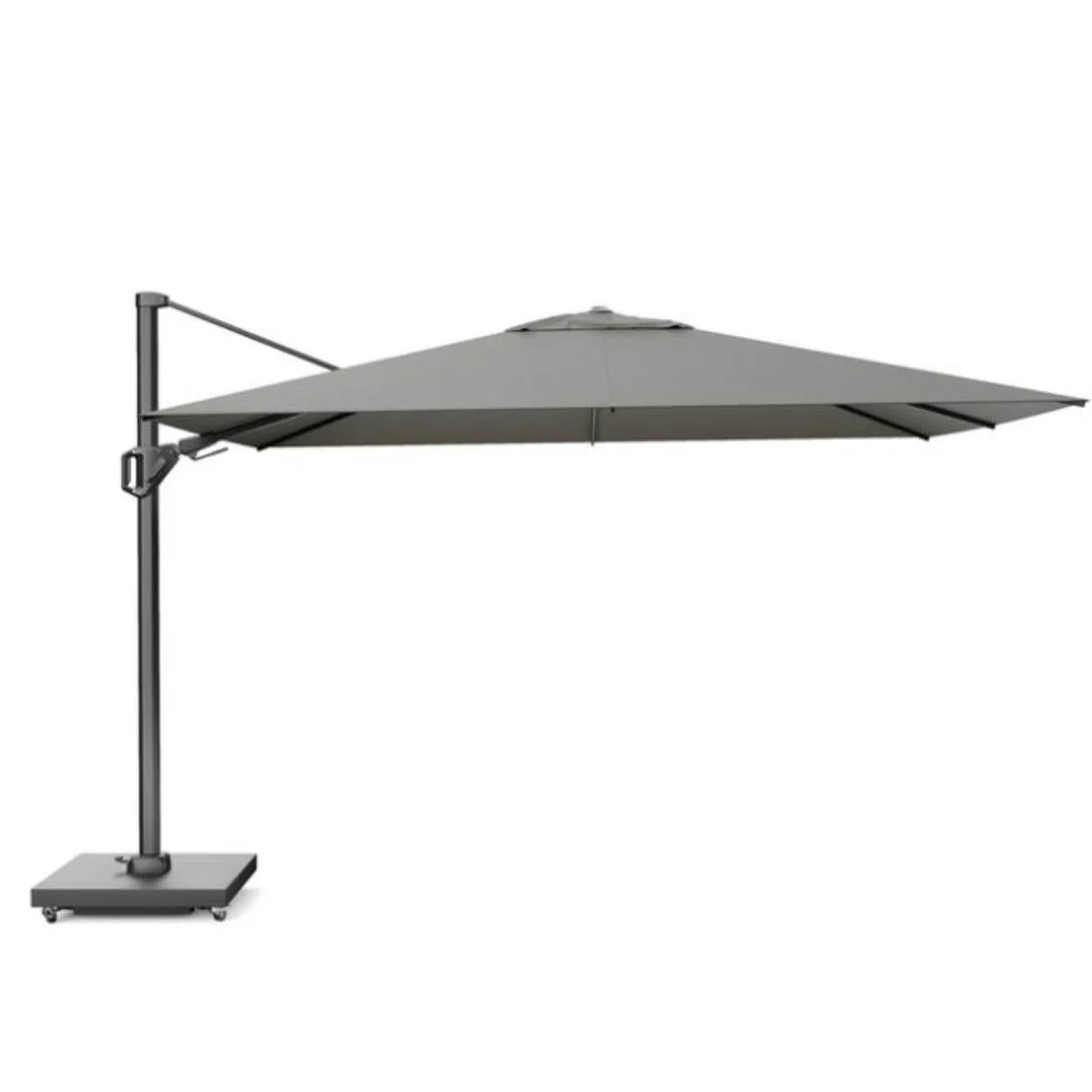 Challenger T² zweefparasol - premium doek | 260x350cm met Monza parasolvoet 90kg | Manhattan