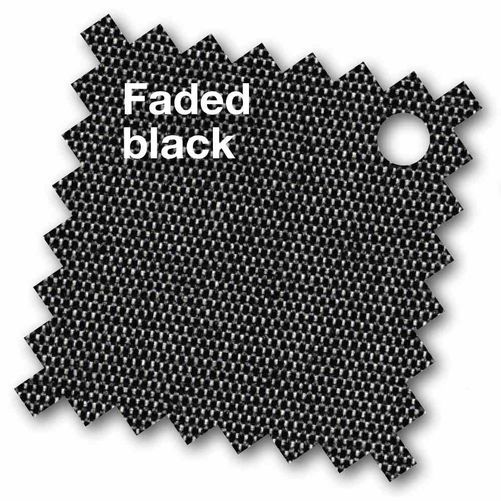Challenger T¹ zweefparasol - premium doek | 400x300cm met Modena parasolvoet 120kg | Faded Black/Teak look