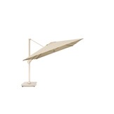 Challenger T² zweefparasol - premium doek | 400x300cm met Modena parasolvoet 120kg | Champagne/Sandstone