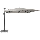 Challenger T² zweefparasol - premium doek | 400x300cm met Modena parasolvoet 150kg | Manhattan