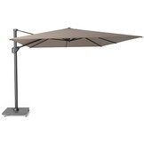 Challenger T² zweefparasol - premium doek | 400x300cm met Modena parasolvoet 120kg | Havana