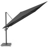 Challenger T² zweefparasol - premium doek | 400x300cm met Modena parasolvoet 150kg | Faded Black