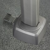 Challenger T² zweefparasol - premium doek | 400x300cm met Modena parasolvoet 150kg | Champagne