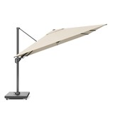 Challenger T² zweefparasol - premium doek | 300x300cm met Venezia rond parasolvoet 90kg | Champagne