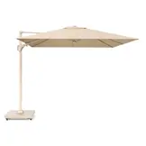 Challenger T² zweefparasol - premium doek | 300x300cm met Rocca parasolvoet 90kg | Champagne/Sandstone
