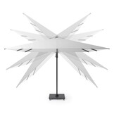 Voyager T² zweefparasol | 270x270cm met Rocca parasolvoet 90kg | antraciet