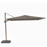 Nexus T² zweefparasol - premium doek | 300x300 met Rocca parasolvoet 90kg | Havana/Mocha