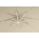 Nexus T² zweefparasol - premium doek | 300x300 met Rocca parasolvoet 90kg | Champagne/Sandstone