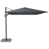 Challenger T² zweefparasol | 350x260cm met Rocca parasolvoet 90kg | antraciet