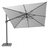 Challenger T² zweefparasol | 300x300cm met Rocca parasolvoet 90kg | Light Grey