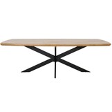 Salo/Madrid Ash Grey dining tuinset | 6 personen | hardhout + wicker | 240cm